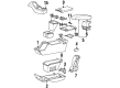 Ford Explorer Sport Center Console Base Diagram - XL2Z-98043B62-AAC