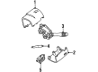 Lincoln Continental Steering Column Cover Diagram - F8OZ3530DA