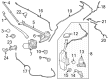 Ford Mustang Mach-E Windshield Washer Pump Diagram - M1PZ-17664-A