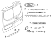 Ford Transit Connect Emblem Diagram - DT1Z-5442528-B