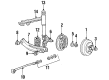 Ford EXP Wheel Cylinder Diagram - 1S2Z-2V261-AA