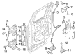 Ford F-150 Interior Door Handle Diagram - ML3Z-1822601-AA