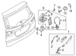 Ford EcoSport Exterior Door Handle Diagram - CN1Z-74434A20-A