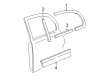 Lincoln Town Car Weather Strip Diagram - 3W1Z-5425596-AA