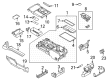 Ford F-150 Lightning Cup Holder Diagram - ML3Z-1513562-AA
