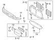Lincoln Navigator Radiator Support Diagram - JL7Z-8475-C