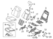 Ford Fiesta Seat Cushion Diagram - BE8Z-5464810-A