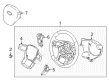 Ford F-350 Super Duty Steering Wheel Diagram - HC3Z-3600-FC