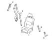 Lincoln LS Seat Belt Diagram - 2W4Z-54611B08-AAE
