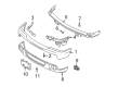 Ford Bumper Cover Diagram - 6L5Z-17D957-AAA