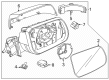 Ford Ranger Mirror Cover Diagram - N1WZ-17D743-A