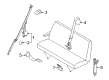 Ford E-150 Seat Belt Diagram - 9C2Z-16611B68-AA