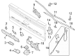 Ford F-250 Super Duty Tailgate Handle Diagram - ML3Z-9943400-NBPTM
