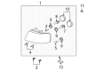 Ford E-150 Light Socket Diagram - 2U5Z-13411-DA
