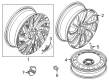 Lincoln Nautilus Wheel Cover Diagram - DP5Z-1130-D