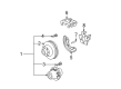 Ford F-250 Super Duty Brake Rotor Diagram - 1C3Z-1V125-K