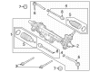 Ford Rack and Pinion Boot Diagram - EB3Z-3332-A