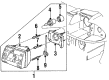 Ford Tempo Headlight Diagram - E63Z13007A