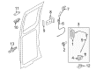 Ford E-150 Door Hinge Diagram - 6C2Z-1526801-B