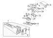 Lincoln LS Cup Holder Diagram - 3W4Z-5413562-AAD