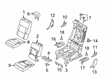 Ford Police Interceptor Utility Seat Covers Diagram - LB5Z-7863804-PA
