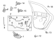 Ford Rear Passenger Door Handle Latch Diagram - 6F1Z-5426412-A