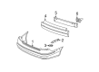 Mercury Sable Bumper Cover Diagram - 4F4Z-17K835-BA