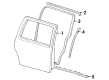 Ford Windstar Weather Strip Diagram - YF2Z-17253A25-AA