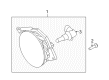 Ford Fog Light Diagram - AR3Z-15200-B
