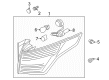 Ford Escape Back Up Light Diagram - CJ5Z-13404-E