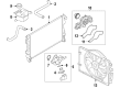 Ford Police Interceptor Sedan Radiator fan Diagram - DG1Z-8C607-K