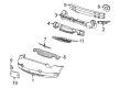 Ford Thunderbird Bumper Cover Diagram - 1W6Z-17D957-EAA