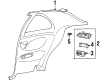 Lincoln Mark VIII Dome Light Diagram - F3LY13783D