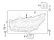 Lincoln Headlight Diagram - JL7Z-13008-F
