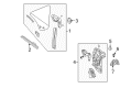 Ford Mustang Power Window Switch Diagram - 4R3Z-14529-BA