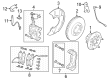 Ford E-Transit Brake Pads Diagram - NK4Z-2200-E