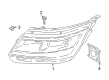 Lincoln Corsair Headlight Diagram - LJ7Z-13008-AA