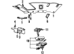 Lincoln Town Car Sun Visor Diagram - F7VZ5404105FAG