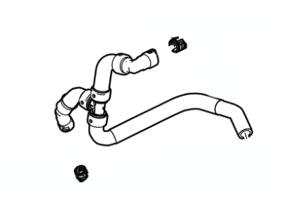 FL1Z-18472-B Ford Hose - Heater Water Illustration 1 of 1