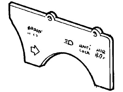 5W1Z-10A936-A Ford Jewels - Warning Lamp Illustration 1 of 1