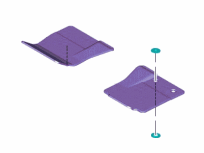 Ford GR3Z-6313300-AA Kit - Floor Contour Mat GR3Z-6313300-AA Ford Kit - Floor Contour Mat Illustration 1 of 1
