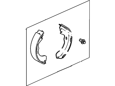Mercury 1U2Z-2V200-RBRM Kit - Brake Shoe And Lining
