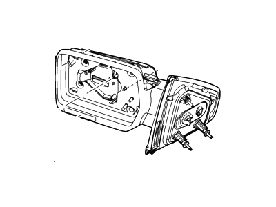Ford BL3Z-17683-BACP Mirror Assy - Rear View Outer