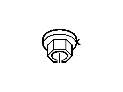 -N803226-S190 Ford Nut Illustration 1 of 1