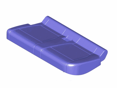 Ford FL3Z-1663805-HC Cover Assy - Rear Seat Cushion