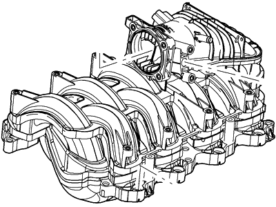 Ford AL3Z-9424-G Manifold Assembly - Inlet AL3Z-9424-G Ford Manifold Assembly - Inlet Illustration 1 of 1