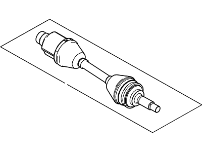 Ford 5L8Z-3A428-DA Shaft - Front Axle, Passenger Side 5L8Z-3A428-DA Ford Shaft - Front Axle, Passenger Side Illustration 1 of 1