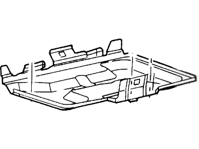 Ford F7UZ-10A682-AB Heat Shield F7UZ-10A682-AB Ford Heat Shield Illustration 1 of 1
