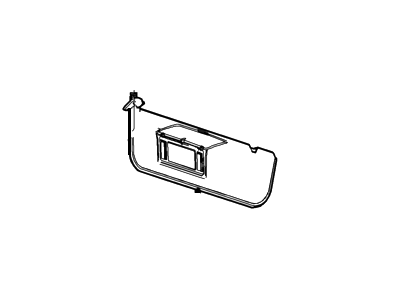 Ford CC2Z-1604105-BA Visor Assembly - Sun, Driver Side CC2Z-1604105-BA Ford Visor Assembly - Sun, Driver Side Illustration 1 of 1