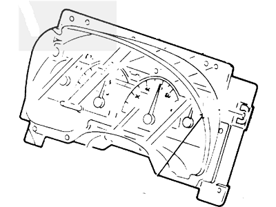 Ford YF2Z-10849-AA Instrument Cluster